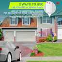 Qualirey Driveway Alarm Wireless Outside Motion Sensor Alarm with Receiver Weatherproof Infrared Sensor, Indoor Home Security Business Alert System Detector(Style 2)