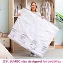 TAILI 8 Pack Vacuum Storage Bags for Comforter and Blankets, XXL Jumbo Vacuum Seal Bags for Bedding (47x39 Inch), Huge Space for Toy, Bedding, Pillows, Save More Closet Space