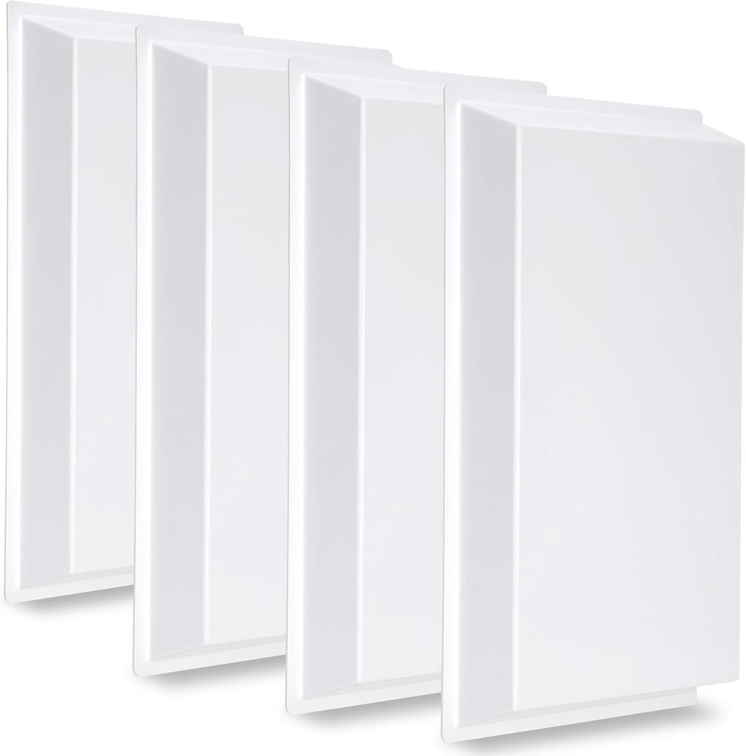 4-Pack, 2412 Ceiling Air Diverter for 2'x2' Grid and T-Bar Systems to Redirect Airflow from Vents