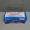 20 Pack Magnetic Cabinet Locks Baby Proofing - Vmaisi Children Proof Cupboard Drawers Latches - Adhesive Easy Installation (Standard)