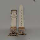 TOYOUTHS Compatible with Apple Watch Band Women Leather 42/ 41/ 40/ 38mm Dressy Leather Strap Designer D-Shaped Metal Buckle Bracelet for iWatch Series 11/ 10/ 9/ 8/ 7/ 6/ 5/ 4/ 3/ 2/ 1/ SE, Starlight/ Rose Gold