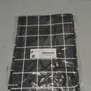 Rectangle Vinyl Table Cloth 24x48, Waterproof Elastic Fitted Tablecloth with Flannel Backing, Plastic Table Cover for Picnic, Camping, Outdoor, Black