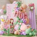 Happy Mothers Day Balloon Garland Kit with Large MOM Pink Rose Foil Balloon Heart Balloon for Best Mom Mothers Day Backdrop, Mothers Day Birthday Party Decorations