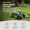 Orbit Traveling Tractor Water Sprinkler - Self-Propelled Traveling Sprinkler for Wide Lawn Coverage - Cast-Iron Body with Adjustable Coverage - Three-Speed - Automatic Shut Off - 58322
