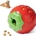 VEPOUYU Dog Toys Treat-Filling Tough Dog Chew Toy Strawberry, Durable Puppy Toys