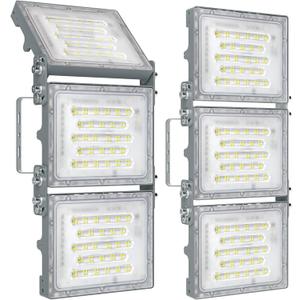 STASUN 2 Pack 300W LED Flood Lights, Mini Series Outdoor Floodlight, 30000LM 6000K Daylight White, IP66 Waterproof, 3 Adjustable Heads, LED Exterior Flood Lights for Yard, Driveway, Garage, Patio,Barn