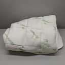 Ultra Soft Queen Size Mattress Topper - Viscose Made from Bamboo Pillow Top Mattress Pad for Back Pain Relief - Naturally Cooling for Hot Sleepers, Green