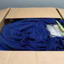 12 Panels Dark Blue Ceiling Curtains with Lights for Weddings - 5ftx30ft Wrinkle-Free Tulle Fabric Wedding Arch Draping Ceiling Drapes Decorations for Wedding Party Ceremony Stage Tent Event, 60"W x 360"L
