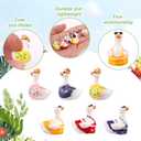 90pcs Miniature Resin Goose, 3 Color Hawaii Bikini Style Mini Small Goose Figurine Decor Combo Tiny Resin Animal Little Statue for DIY Summer Dollhouse Garden Bonsai Micro Landscape
