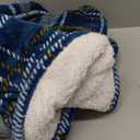 DANENOSA Electric Heated Blanket Throw Size 50''x60'' Soft Flannel & Sherpa Electric Blanket with 10 Heating Levels, Automatically Shut Down After 8h with Overheat Protection Machine Washable