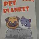 Stuffed Premium Soft Dog Blanket Washable, 40"x32" Cat Blanket for Indoor Cats Small Dog Puppy Essentials (Grey)