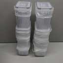 Airtight Food Storage Containers with Lids, 24 PCS Kitchen and Pantry Organization Canisters, BPA-Free, PVC-Free, Food-grade Plastic Leak-proof Jars for Cereal, Flour, Sugar, Extra 24 Labels & Marker