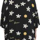 KFUBUO Plus Size Nightgowns for Women Oversized Sleep Tshirts Dress Short Sleeves Sleepwear With Pocket Fit S-5XL