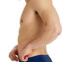 ARENA Men's Team Solid Polo Swim Brief Water Sports Training Bathing Suit (28, Navy/White)