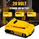 DCB203-2 3Ah 2Pack 20V Battery Replace for Dewalt 20V MAX Battery 20Volt Lithium-ion Battery DCB200 DCB201 DCB205 DCV580 DCB180 Compatible with Dewalt 20V Cordless Tools