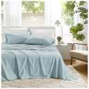 Comfort Spaces 100% Cotton Sheets Breathable & Soft Cotton Sheets, Naturally Cool Cotton Bed Sheets with 12" Elastic Pocket All Seasons Sheet Set, Sage Green 3 Piece