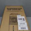 Swamp Cooler, 3-IN-1 Evaporative Air Cooler with Display & Remote, Windowless Portable Air Conditioners with Ice Cooling, 12H Timer, 6 Speeds, 60 Oscillation, Air Cooler Fan for Home Office