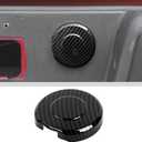 JWWY Spare Tire Lock Cover Trim Decoration Protective Fit for 2014-2024+ Chevy Silverado Colorado GMC Canyon,GMC-Sierra, Exterior Accessories Carbon Fiber