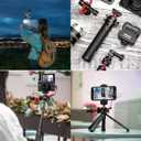 ULANZI MT-16 Extendable Mini Camera Tripod, 4 Levels Adjustment 360 Ball Head Cold Shoe Lightweight Portable Vlog Travel Selfie Stick Handle Grip Desktop Webcam Tripod for DSLR Action Camera