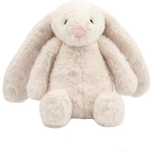 Best Pet Supplies Interactive Squeaky Dog Chew Toy, Ideal Dog Toys for Chewers, Small, Medium & Large Dogs, and Fetch Lovers - Bunny (Beige), Large