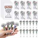 Sayglossy 12 Sets You Rock Pens Bulk for Classroom Party Favors, 4-in-1 Multicolor Ballpoint Pen with Support Cards Teacher Gifts for School Student