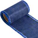 Jecery 9.84 ft x 3.94" Carbon Fiber Fabric Roll Pure Fabric Carbon Fiber Sheet 2 x 2 Twill Weave 3k/220g for Cars for Structural Reinforcement on Concrete Walls, Basements, Boats(Blue)