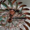 VEWOGARDEN Large Outdoor Metal Wind Spinners, 360 Degrees Swivel Wind Sculpture Yard Art Decor for Patio, Lawn & Garden 66 * 15.8 Inches