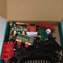 Train Set for Kids 3-5 4-7 4-8, Classic Christmas Electric Train Toys Set with Locomotive Engine, Lights & Sound, Tracks for Christmas Tree, Toy Train Set Gift for 3 4 5 6 Years Old Kids Boys Girls