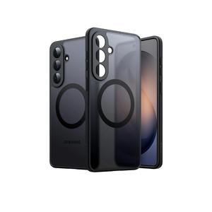 JETech Magnetic Case for Samsung Galaxy S26 Plus, Compatible with MagSafe, Camera Lens Full Protection, Translucent Matte Back Shockproof Phone Cover (Black)