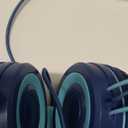 Upgrade USB Type C Kids Headphone for School, 94dB Safe Volume Limited, HD Stereo Sound, Foldable Lightweight On-Ear Headphones for Boys/Girls/Students/Tablet/Travel (Dark Blue)