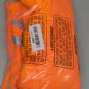 Lelepet Warm Dog Winter Coat Cold Weather Jacket Windproof Reflective Turtleneck Vest with Plush Neckline D-Ring for Leash Thick Fleece Lining Jacket Pet Apparel , XX-Large (Orange)