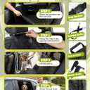 Dog Car Seat Cover, 600D Heavy Dute Durable Car Seat Cover for Dogs Pets, 100% Waterproof Scratch Proof Nonslip Dog Hammock for Cars, Seat Covers Protector with Seatbelt for Pet Sedan SUV Trucks