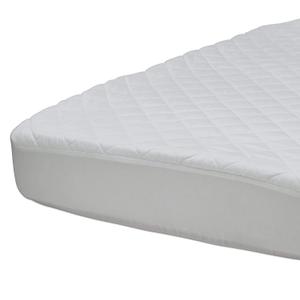 Beautyrest Kids Fitted Crib Mattress Pad | Waterproof | 52 x 28 | Machine Washable, White