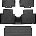 HAFIDI Floor Mats & Cargo Liner Set Fit for 2014-2020 Nissan Rogue (Not Sport) All Weather Protection TPE Anti-Slip Automotive Full Set Floor Liners Custom Accessories - Black
