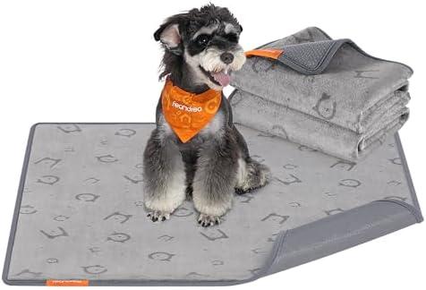 Washable Pee Pads for Dogs, 2 Pack, Reusable Dog Pads,Waterproof Pet Training Pads, Leakproof, Non-Slip, Super Absorbent, for Dogs, Cats, Rabbits, Dove Gray UPTD002G01