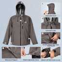 KastKing HydroSense Essential Waterproof Rain Suit for Men and Women, Lightweight, Durable Outdoor Gear for Fishing, Hiking, Brown, XX-Large