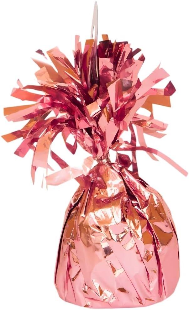2 Pink Foil Balloon Weight (4.5" x 2.25") 1 Count, Adorable Party Essential For Parties & Events