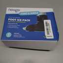 NEWGO Foot Ice Pack Wrap for Plantar Fasciitis Relief, 360° Full Coverage Reusable Gel Ice Boot for Heel & Ankle Pain, Cold Compression for Swelling, Achilles Tendonitis & Ankle Sprain- Black