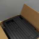 Bar Stools Set of 2, 24 Inch Counter Height Bar Stools for Kitchen Island, Faux Leather Upholstered Thick Saddle Seats & Heavy Duty Metal Base, Easy Assembly, Gray