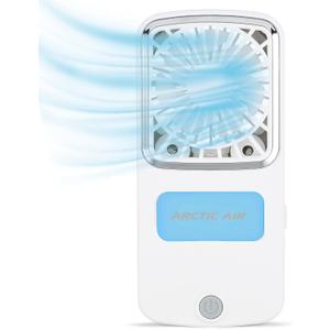 Arctic Air Portable Fan, Pocket Chill Handheld Mini Fan, Rechargeable Personal Air Cooler with Hydro-Chill Technology, 3 Speeds & Built-in-Kickstand, Cordless for Travel, Indoor or Outdoor Use Arctic Air Portable Fan, Pocket Chill Handheld Mini Fan, Rechargeable Personal Air Cooler with Hydro-Chill Technology, 3 Speeds & Built-in-Kickstand, Cordless for Travel, Indoor or Outdoor Use
