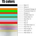 HTV Heat Transfer Vinyl Bundle: 42 Pack 12" x 10" Pu Iron on Vinyl for T-Shirt 15 Assorted Colors for Cricut Iron on Vinyl for All Cutting, Easy to Cut & Weed for Heat Viny