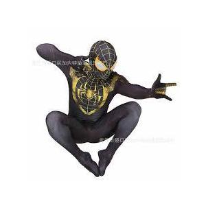 Golden Miles Morales Jumpsuit Spider-Man Bodysuit Cosplay Costume Suit Halloween Small