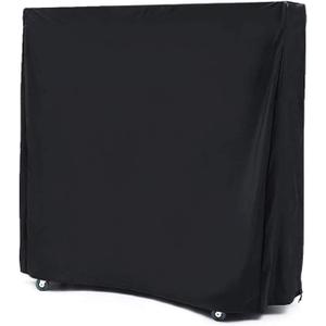 Ping Pong Table Cover Premium Heavy Duty Waterproof Cover for Outdoor & Indoor Foldable 9 x 5 FT Table Tennis Tables PVC Coating All Weather Protection Black