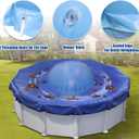 5ft Dia Pool Pillows, Pool Air Pillow, Inflatable Pool Pillows for Above Ground Pools, Winter Swimming Pool Closing Winterizing Kit with Ropes,PVC Ice Equalizer Pillow for Support Swimming Pool Covers
