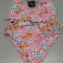 ZAFUL Women's Boho Mix and Match Swimwear Two Piece Bikini with High Waisted Bathing Suits 4-2Pink, L