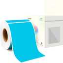 3 x 5 Inch 250Pcs Rectangle Color Coding Stickers,Strong Adhesion Easy to Write Label for Moving,Box Organization,Inventory,Business,Teal Blue