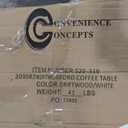 Convenience Concepts, Coffee Table, Driftwood/ White