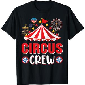 Circus Crew Funny Circus Staff Costume Circus Theme Party T-Shirt Large