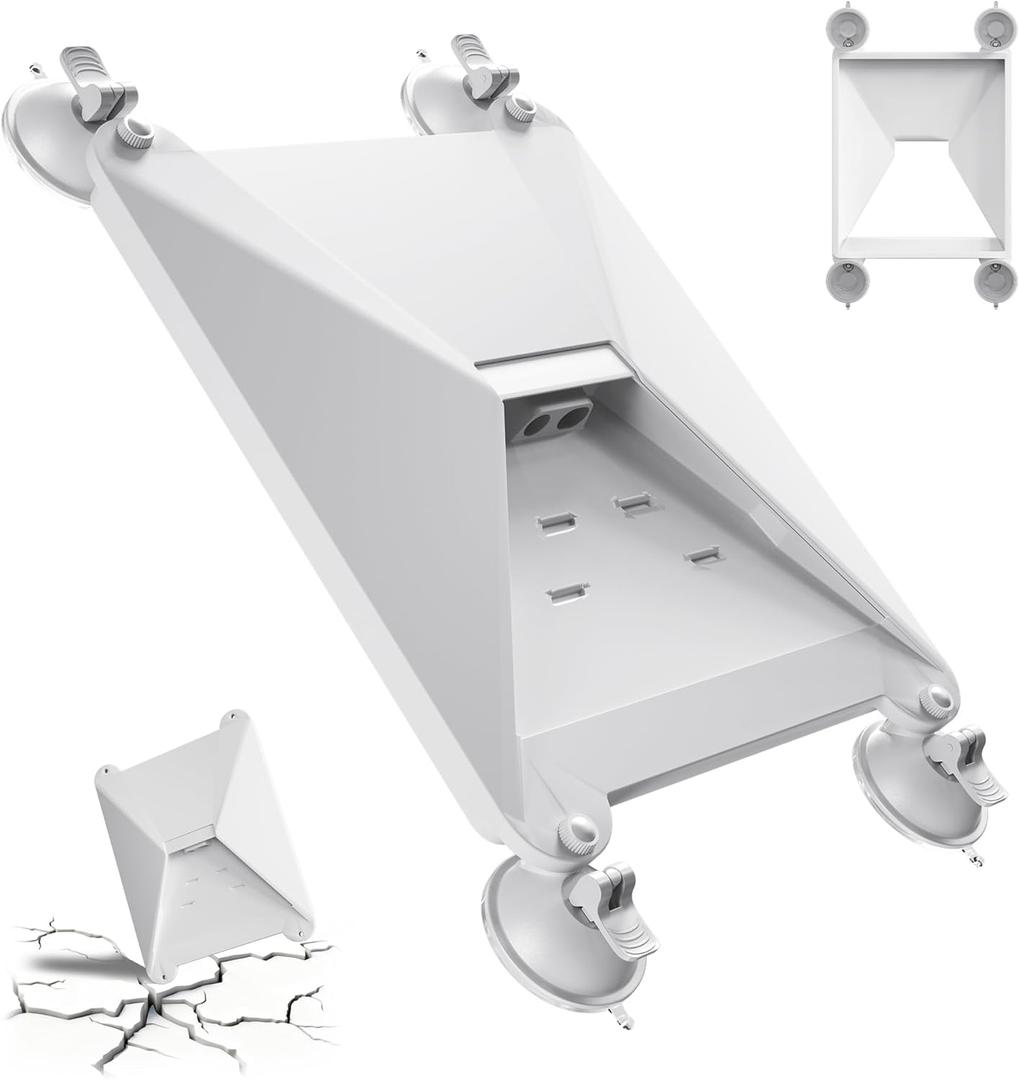 Starlink Mini Mount Suction Cup Silicone Cover Mount for Starlink Mini 2-in-1 Universal Strong Vacuum Roof/Window/Sunroof Mounts for RV, Camping Travel, Strong Grip, Signal-Free Design