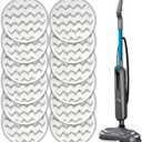 (12 Pack) 3897A Replacement Mop Pads Compatible with Bissell SpinWave SmartSteam Scrubbing Steam Mop 3897A 3712C 3712W, Spinning Scrubbing Mop Pads, Heavy Duty Scrubby Mopping Pad, Wave Pattern Pads